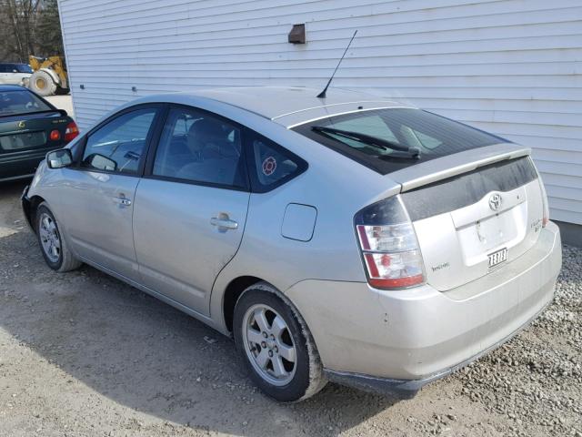 JTDKB20U157038627 - 2005 TOYOTA PRIUS SILVER photo 3