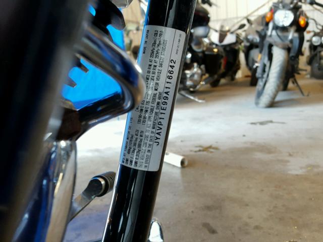 JYAVP11E99A116642 - 2009 YAMAHA XVS1100 A BLUE photo 10