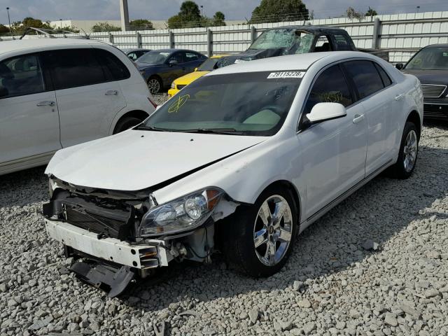 1G1ZH57BX9F189702 - 2009 CHEVROLET MALIBU 1LT WHITE photo 2