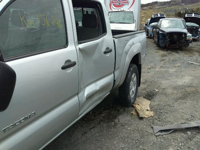 5TEMU52N57Z420438 - 2007 TOYOTA TACOMA DOU SILVER photo 9