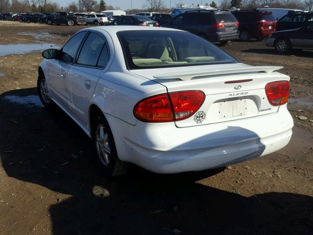 1G3NL52F43C292797 - 2003 OLDSMOBILE ALERO GL WHITE photo 3