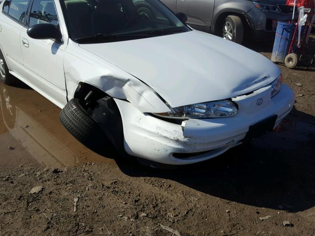 1G3NL52F43C292797 - 2003 OLDSMOBILE ALERO GL WHITE photo 9