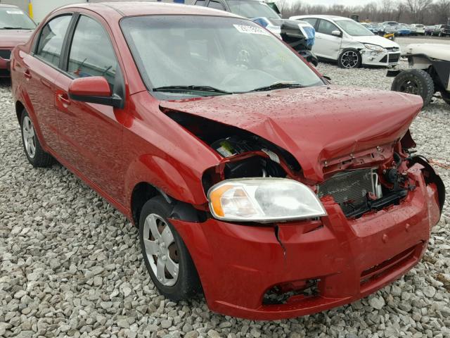 KL1TD5DE8AB094856 - 2010 CHEVROLET AVEO LS RED photo 1