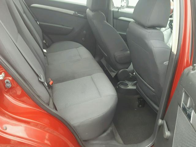 KL1TD5DE8AB094856 - 2010 CHEVROLET AVEO LS RED photo 6