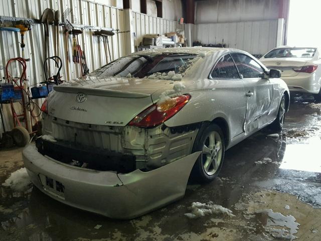 4T1CA30P74U007076 - 2004 TOYOTA CAMRY SOLA SILVER photo 4