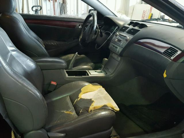 4T1CA30P74U007076 - 2004 TOYOTA CAMRY SOLA SILVER photo 5