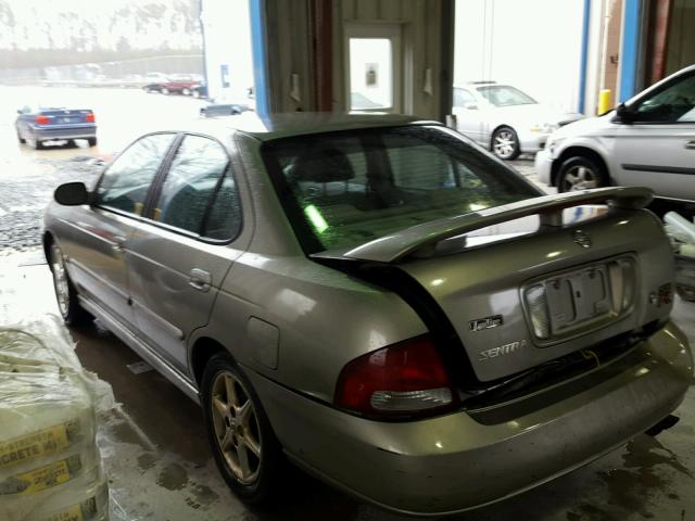 3N1AB51D62L710168 - 2002 NISSAN SENTRA SE- BEIGE photo 3