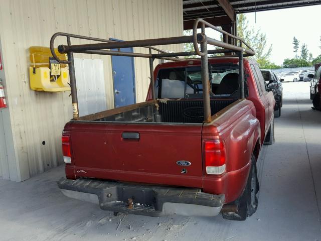 1FTYR14V3YPC13175 - 2000 FORD RANGER SUP RED photo 4