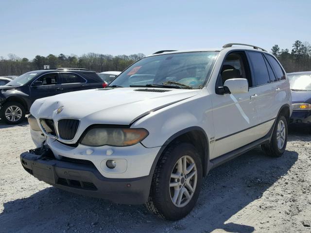 5UXFA13536LY38131 - 2006 BMW X5 3.0I WHITE photo 2