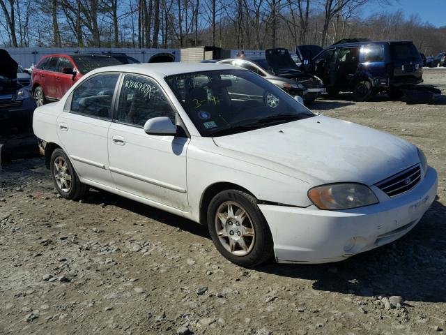 KNAFB121335254693 - 2003 KIA SPECTRA BA WHITE photo 1