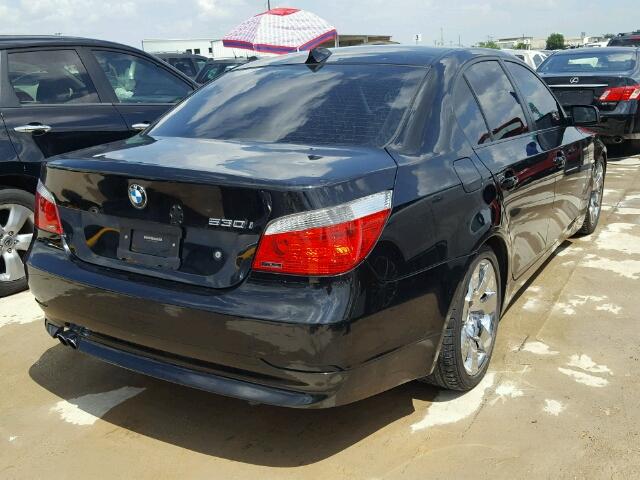 WBANE73527CM53484 - 2007 BMW 530 BLACK photo 4