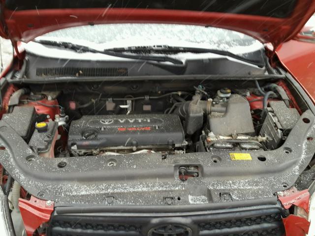 JTMZD33V875047097 - 2007 TOYOTA RAV4 RED photo 7