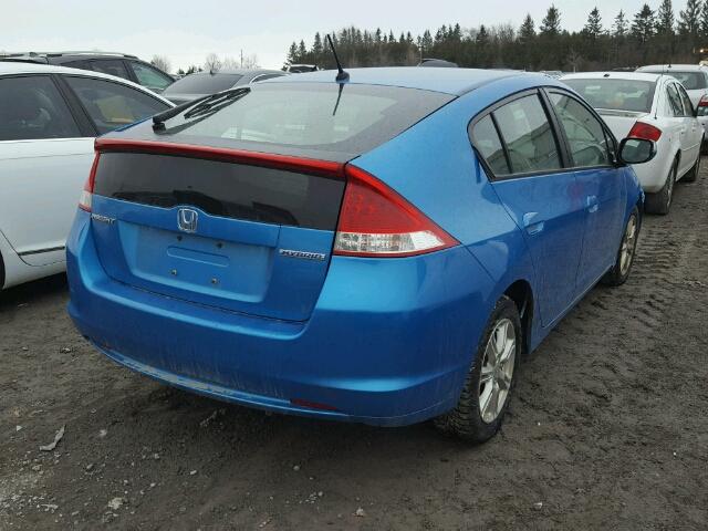 JHMZE2H77AS801616 - 2010 HONDA INSIGHT EX BLUE photo 4