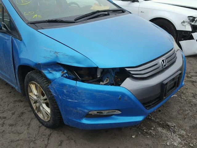 JHMZE2H77AS801616 - 2010 HONDA INSIGHT EX BLUE photo 9