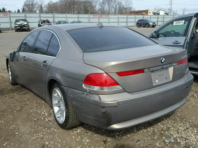 WBAGL63412DP59868 - 2002 BMW 745 I BROWN photo 3