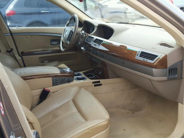 WBAGL63412DP59868 - 2002 BMW 745 I BROWN photo 5