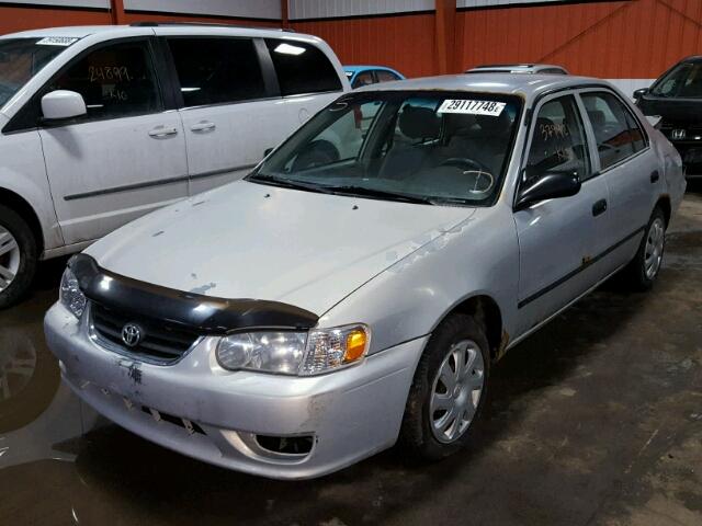 2T1BR12E31C820349 - 2001 TOYOTA COROLLA CE SILVER photo 2