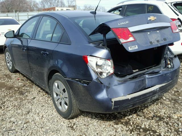 1G1PA5SH5D7246219 - 2013 CHEVROLET CRUZE LS BLUE photo 3