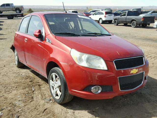 KL1TG66E49B340548 - 2009 CHEVROLET AVEO LT RED photo 1