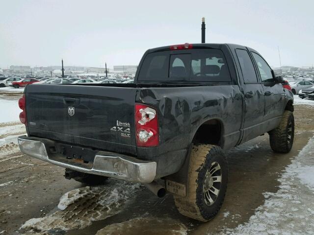 3D7KS28A48G177756 - 2008 DODGE RAM 2500 S BLACK photo 4