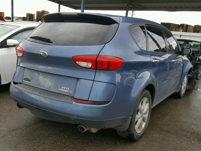 4S4WX82D074405374 - 2007 SUBARU B9 TRIBECA BLUE photo 4