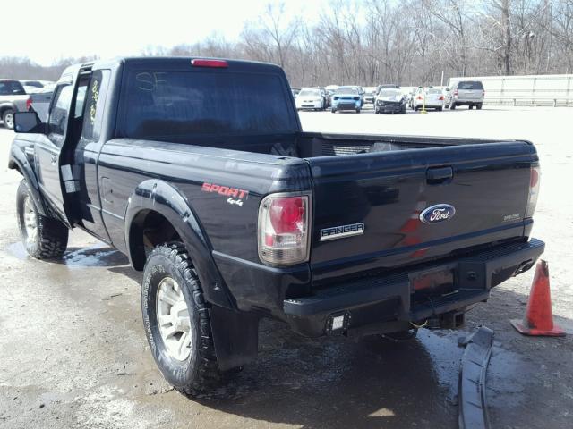 1FTLR4FE8BPA44268 - 2011 FORD RANGER SUP BLACK photo 3