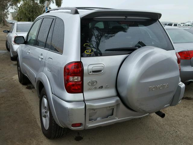 JTEHD20V040002881 - 2004 TOYOTA RAV4 SILVER photo 3