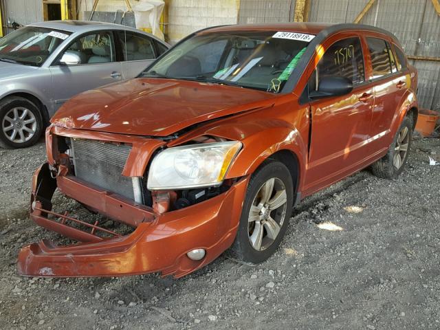 1B3CB9HB0AD616441 - 2010 DODGE CALIBER UP ORANGE photo 2