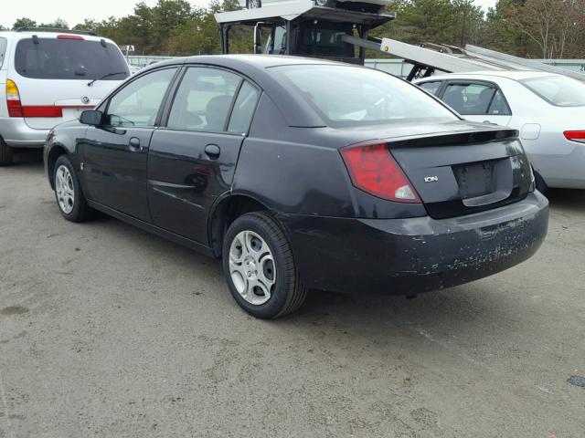 1G8AJ52F24Z121902 - 2004 SATURN ION LEVEL BLACK photo 3