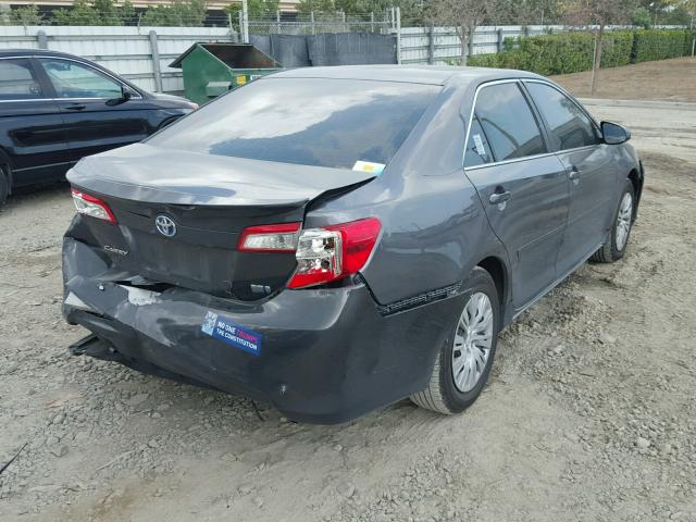 4T1BD1FK1CU010332 - 2012 TOYOTA CAMRY HYBR CHARCOAL photo 4