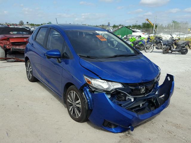 JHMGK5H8XHS011487 - 2017 HONDA FIT EX BLUE photo 1