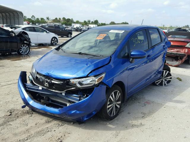 JHMGK5H8XHS011487 - 2017 HONDA FIT EX BLUE photo 2