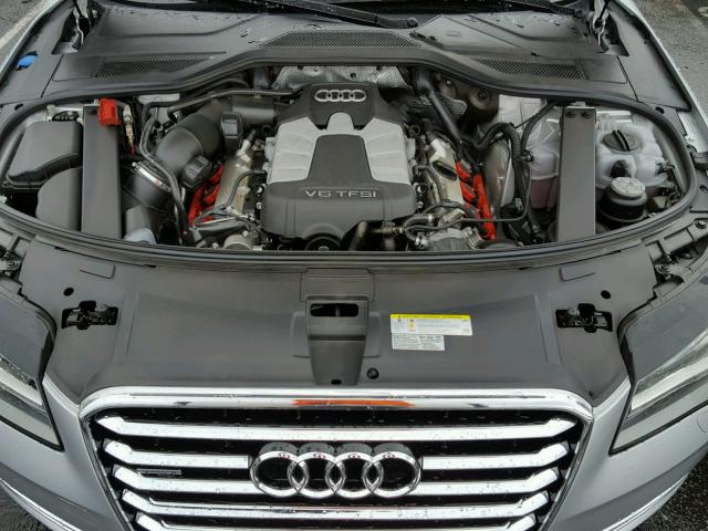 WAURGAFDXEN008441 - 2014 AUDI A8 L QUATT SILVER photo 7