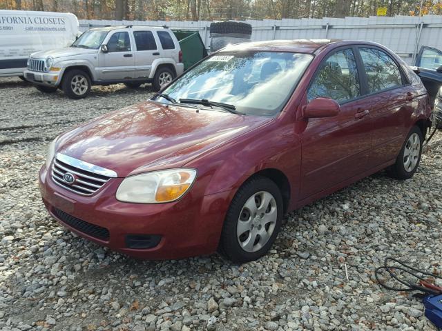 KNAFE122475432181 - 2007 KIA SPECTRA EX RED photo 2