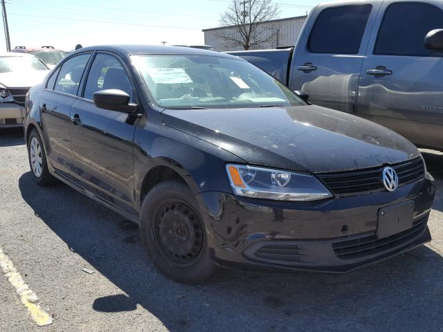 3VW1K7AJ4EM369315 - 2014 VOLKSWAGEN JETTA BASE შავი ფოტო 1