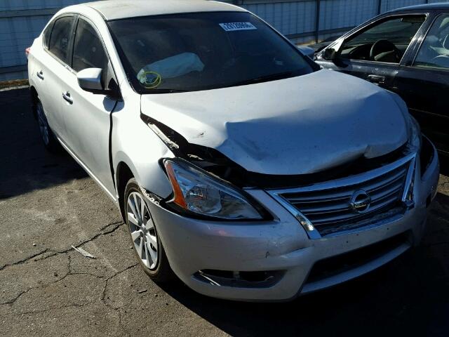 3N1AB7AP7EY232517 - 2014 NISSAN SENTRA SILVER photo 1