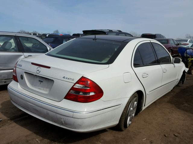 WDBUF87J66X190561 - 2006 MERCEDES-BENZ E 350 4MAT WHITE photo 4