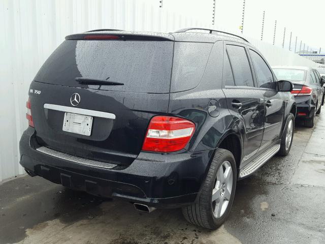 4JGBB86E26A045038 - 2006 MERCEDES-BENZ ML 350 BLACK photo 4