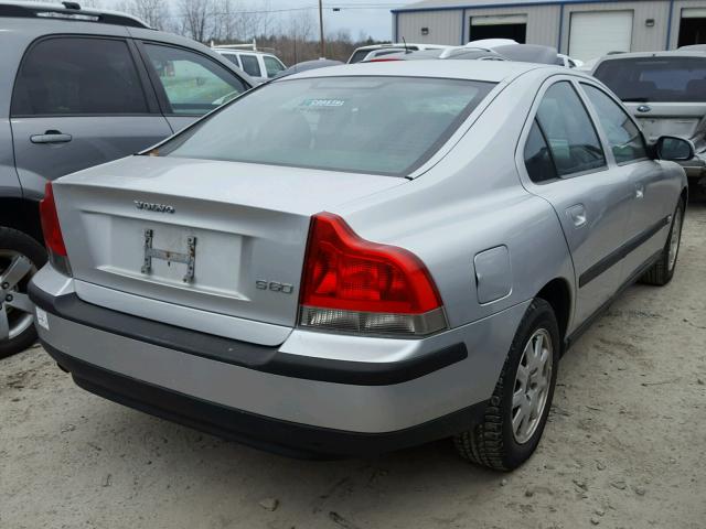 YV1RS61R022115071 - 2002 VOLVO S60 SILVER photo 4