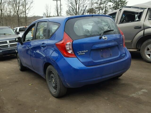 3N1CE2CPXFL372043 - 2015 NISSAN VERSA NOTE BLUE photo 3