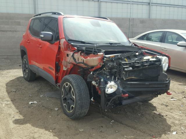 ZACCJBCT4GPD06232 - 2016 JEEP RENEGADE T RED photo 1