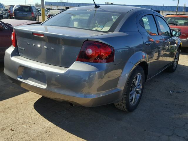 1C3CDZCB5CN137014 - 2012 DODGE AVENGER SX BLUE photo 4