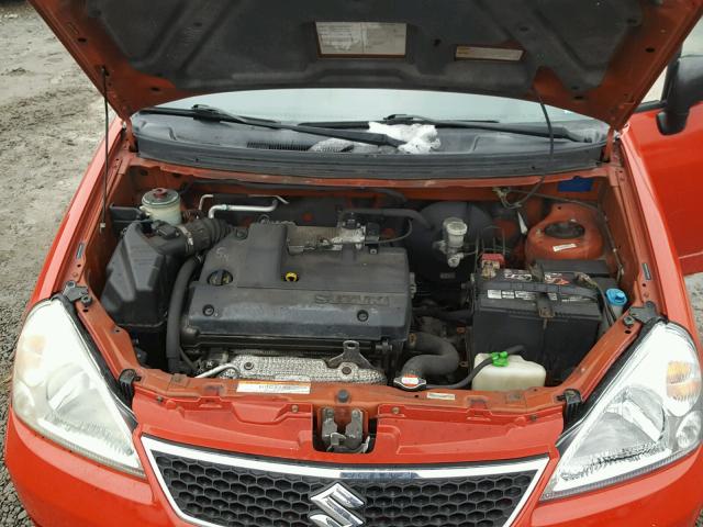 JS2RD62H165350966 - 2006 SUZUKI AERIO RED photo 7