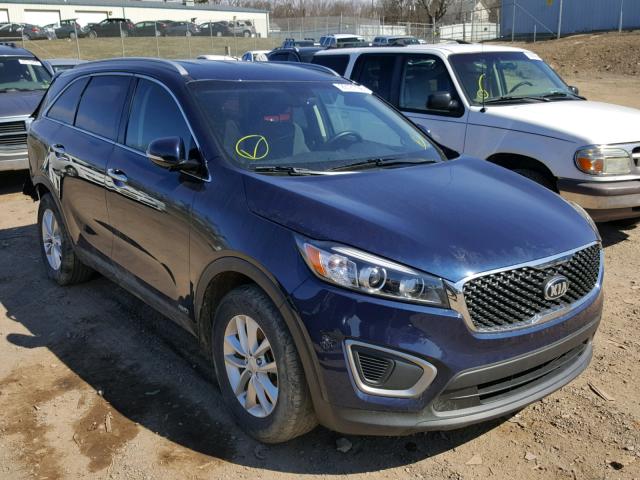 5XYPGDA31GG112885 - 2016 KIA SORENTO LX BLUE photo 1