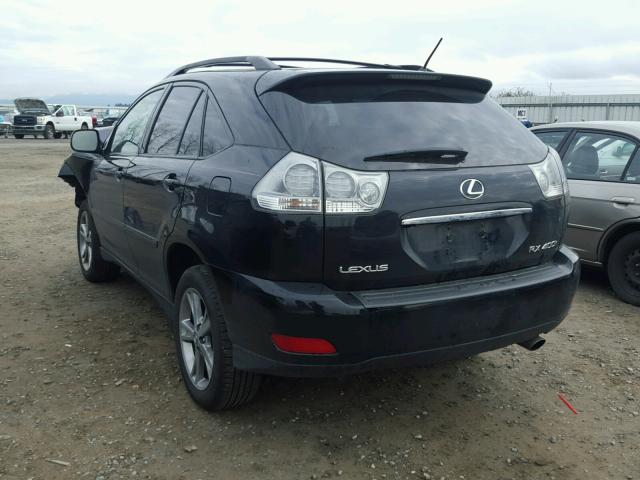 JTJHW31U660036107 - 2006 LEXUS RX 400 BLACK photo 3