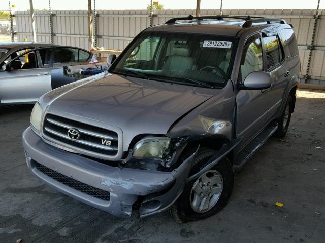 5TDBT48A52S097930 - 2002 TOYOTA SEQUOIA LI GRAY photo 2