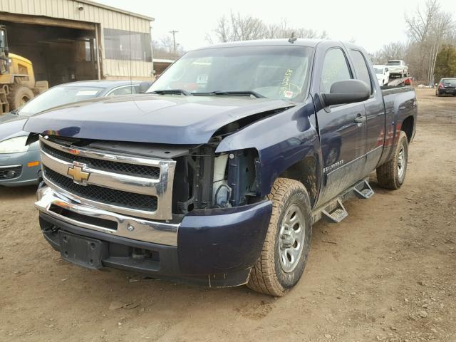 1GCEK29C89Z170172 - 2009 CHEVROLET SILVERADO BLUE photo 2