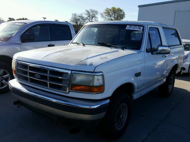 1FMEU15H7PLA20801 - 1993 FORD BRONCO U10 WHITE photo 2