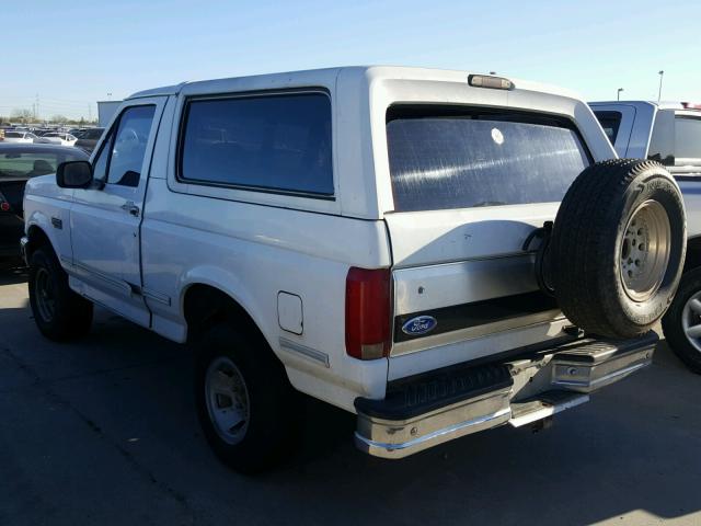 1FMEU15H7PLA20801 - 1993 FORD BRONCO U10 WHITE photo 3