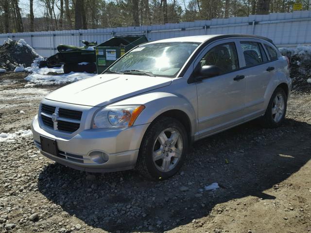 1B3HB48B77D327851 - 2007 DODGE CALIBER SX SILVER photo 2